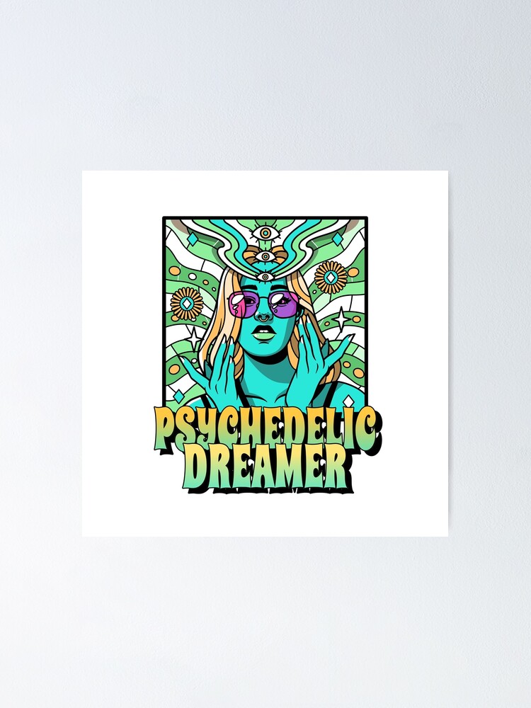 "Psychedelic Dreamer Third Eye" Poster for Sale by ssstringer Redbubble