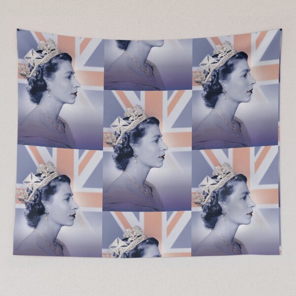 Item preview, Queen Elizabeth II & Union Jack designed and sold by KNBS.