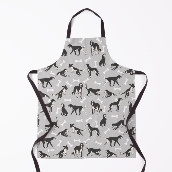 Item preview, Playing Black and White Saluki - Gray Background designed and sold by Lulupainting.