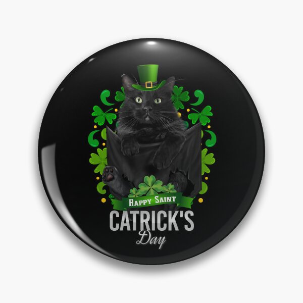 Item preview, St Patrick's Day Irish Saint Patrick Shamrock Black Cat Fun designed and sold by Barnissim.