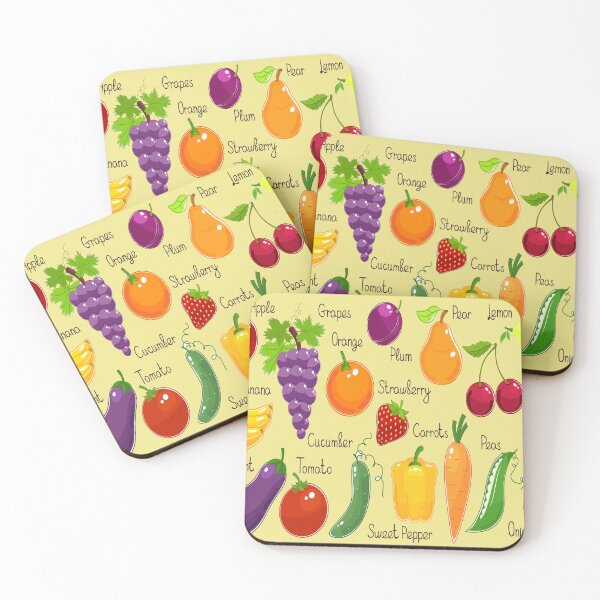 Item preview, Mix vegetables fruits berries color print designed and sold by artdragongift 15.