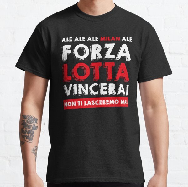 Item preview, Forza, Lotta, Vincerai - Best Selling AC Milan Essential T-Shirt Design designed and sold by ahmadem.