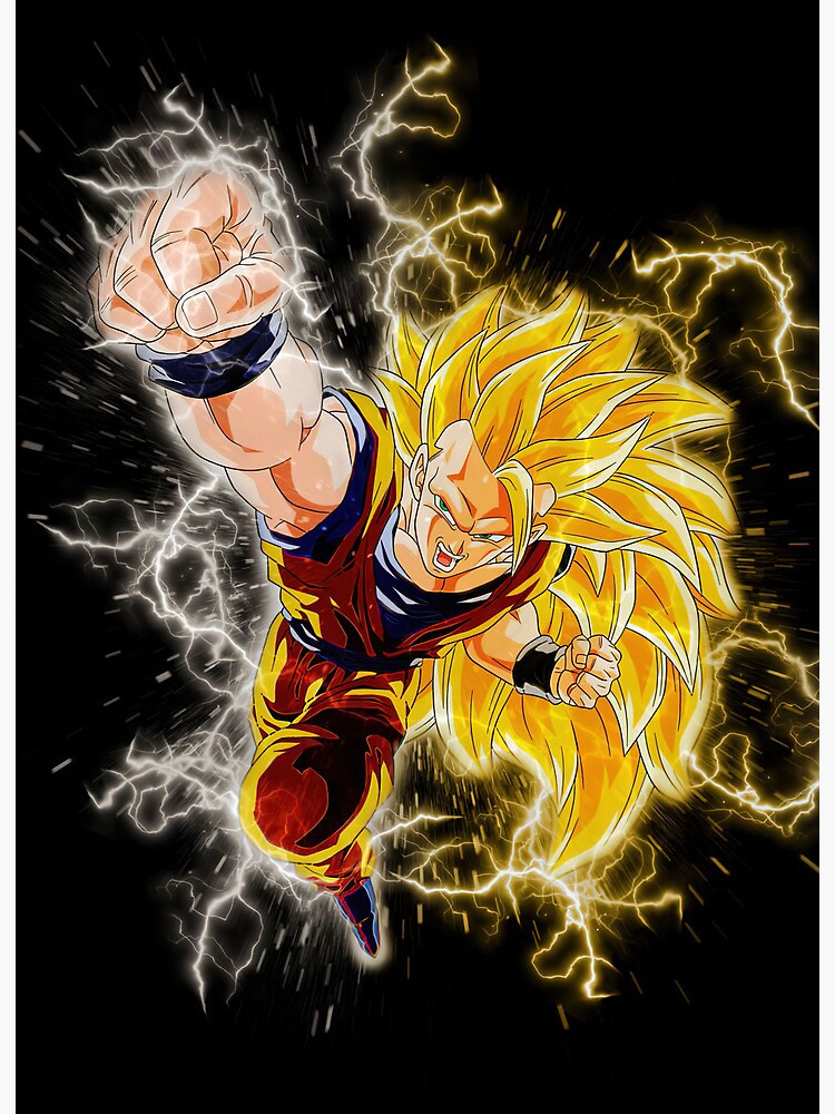 Super Saiyan 3 Goku Art Board Print for Sale by BeeRyeCrafts