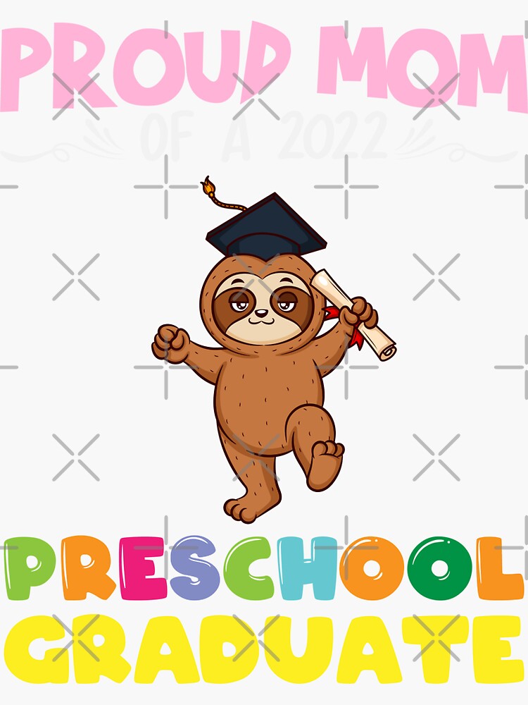 Pegatina Graduación De Pre K Proud Mom 2022 Graduado De Preescolar De Anziehend Redbubble 2495