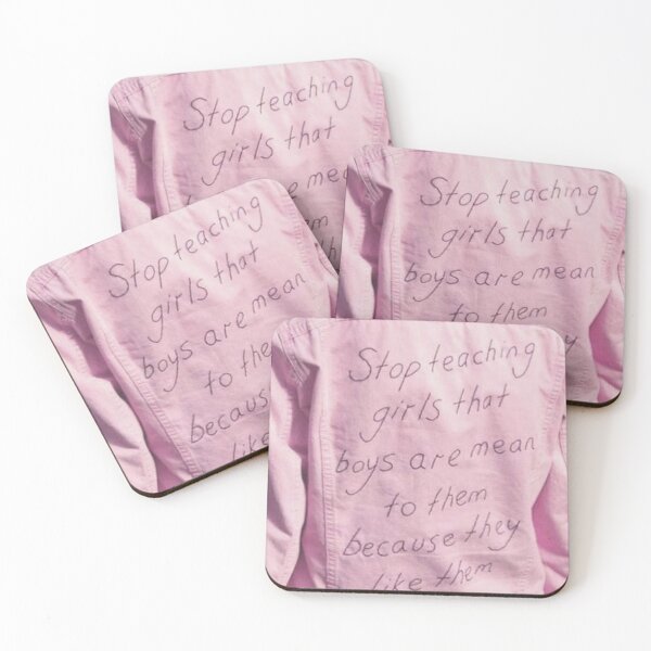 Item preview, Stop teaching girls that boys are mean to them because they like them designed and sold by Anne Peoples.