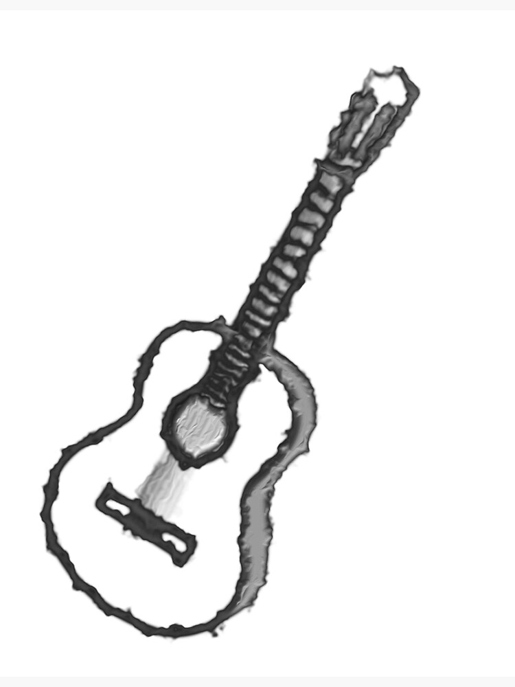 "Acoustic guitar art distorted image" Poster for Sale by VeganGuitarizm