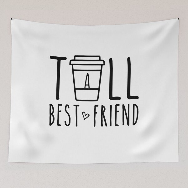 Item preview, Tall Best Friend Funny BFF Matching Outfit Two Bestie Coffee designed and sold by MeyoshiGil99.