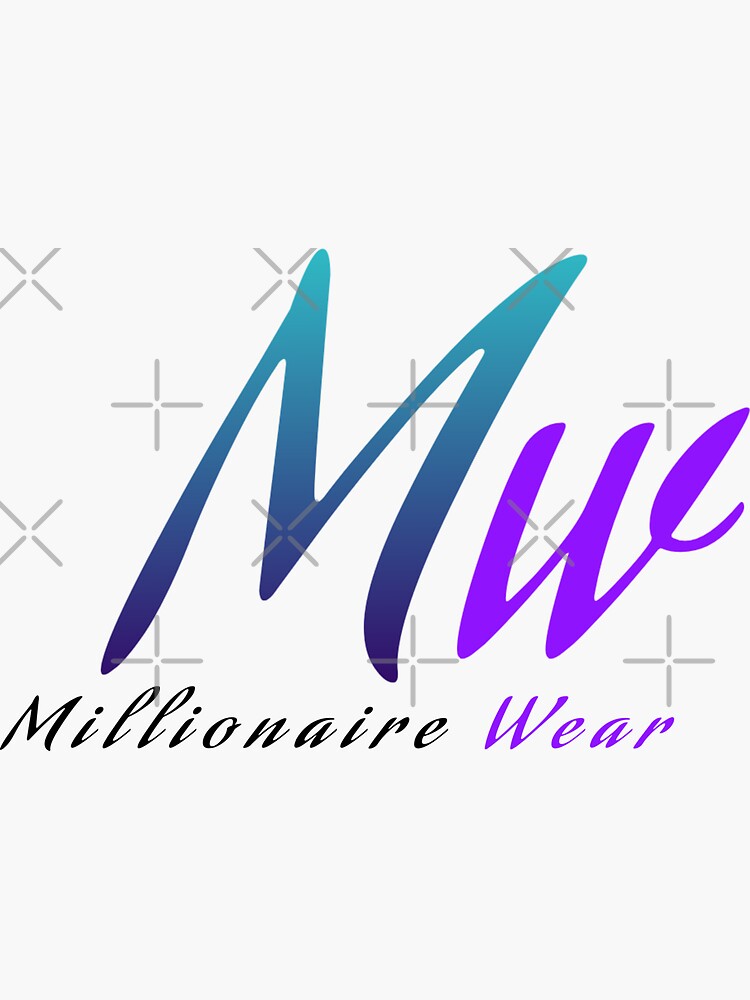 "Millionaire Wear 001" Sticker for Sale by PokeBunny Redbubble