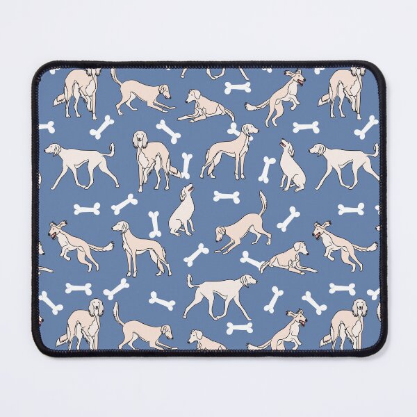 Item preview, Playing Cream White Saluki - Blue Background designed and sold by Lulupainting.