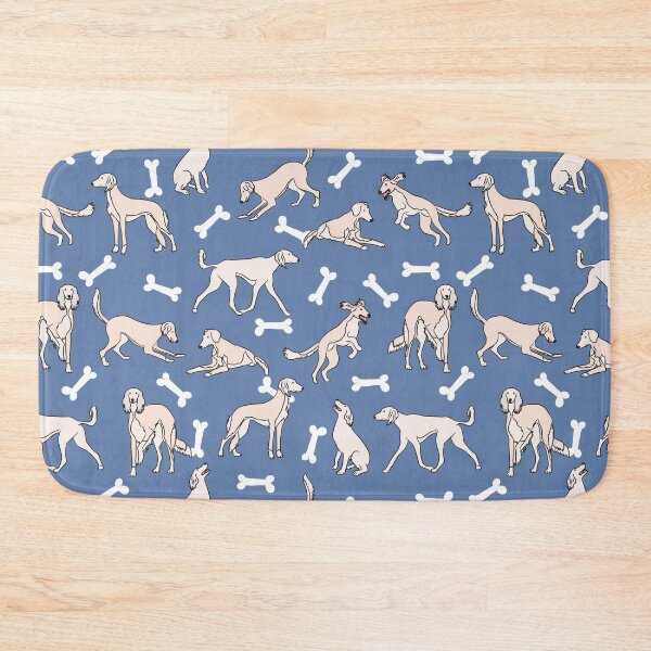 Item preview, Playing Cream White Saluki - Blue Background designed and sold by Lulupainting.