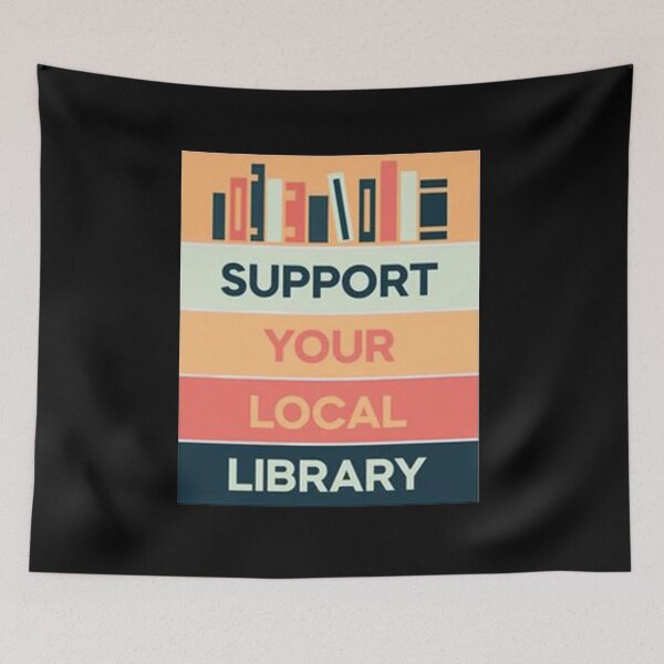 Item preview, Support Your Local Library designed and sold by sidartacloth.