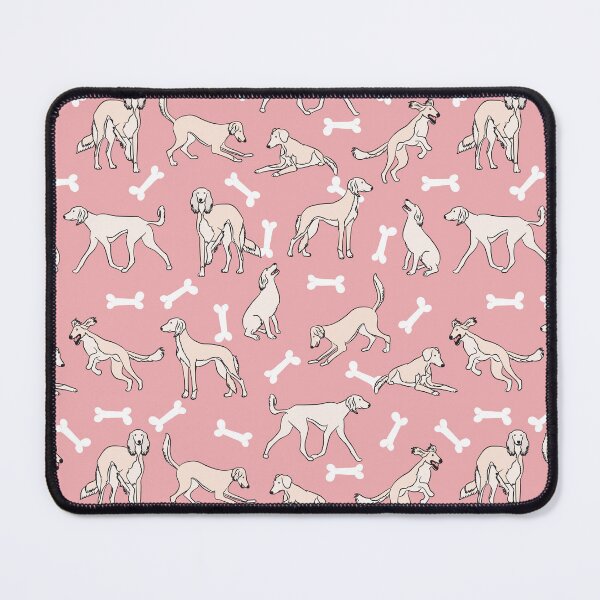 Item preview, Playing Cream White Saluki - Pink Background designed and sold by Lulupainting.