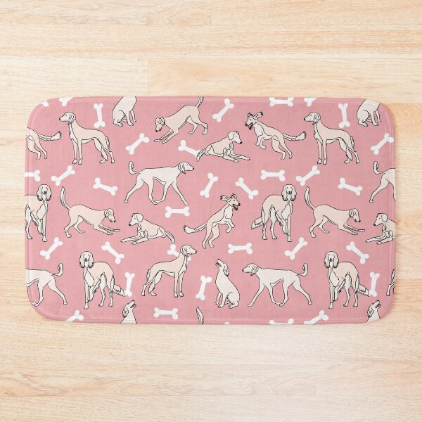 Item preview, Playing Cream White Saluki - Pink Background designed and sold by Lulupainting.