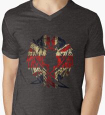 BRITAIN WOLF LOVE Men's V-Neck T-Shirt
