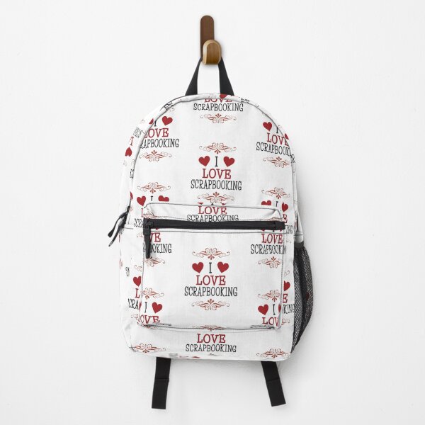 Item preview, 'I Love Scrapbooking' (White) designed and sold by The Button Gal.
