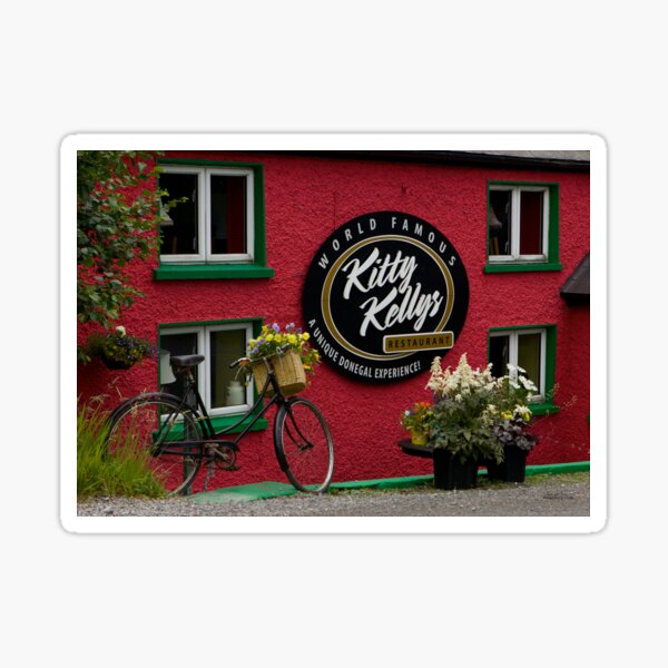 Kitty Kelly's restaurant, Donegal - wide Sticker