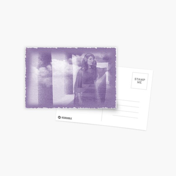 Longing, digital montage Postcard