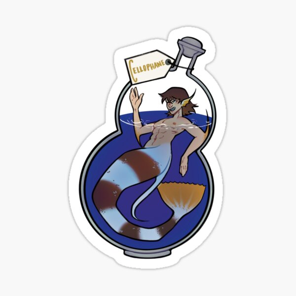 Meerjungfrau Zellophan Sticker