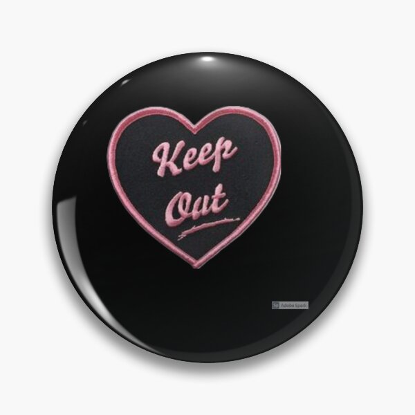Item preview, Keep Out Heart Sticker Sticker designed and sold by cherlynd2k.