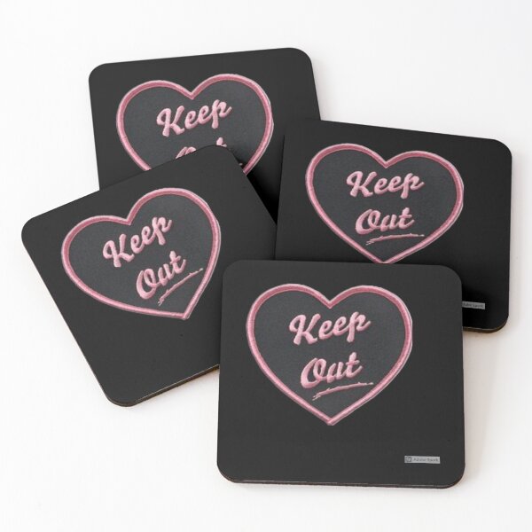 Item preview, Keep Out Heart Sticker Sticker designed and sold by cherlynd2k.