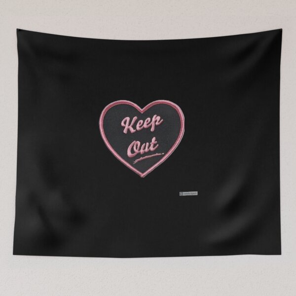 Item preview, Keep Out Heart Sticker Sticker designed and sold by cherlynd2k.