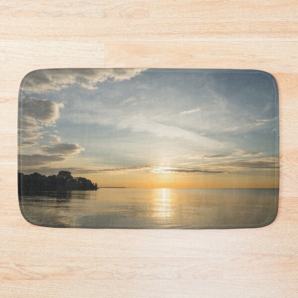 Item preview, Resplendent Daybreak - Waterfront Sunrise Hugged by Clouds designed and sold by Georgia Mizuleva.