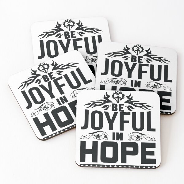 Item preview, Be Joyfull in Hope Jesus All things are Possible Love God Happy Life Apparel Essential Motivation Inspiration Joy Mood designed and sold by DesignByHeartUK.