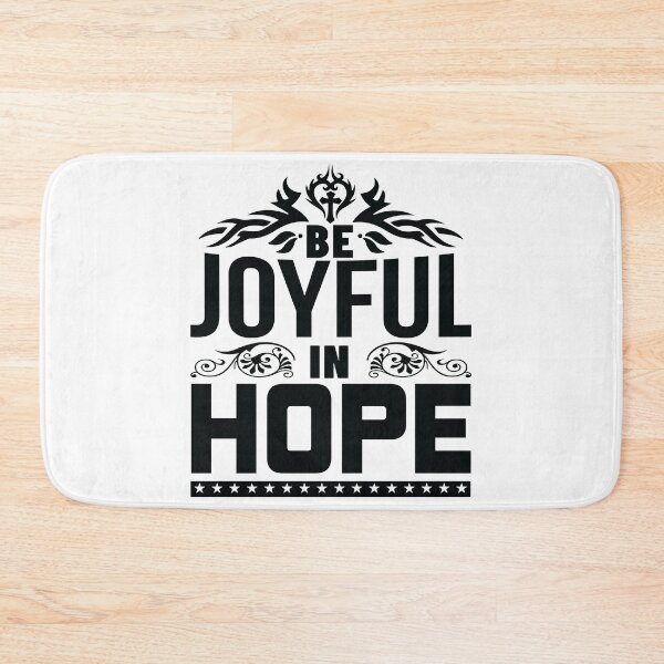 Item preview, Be Joyfull in Hope Jesus All things are Possible Love God Happy Life Apparel Essential Motivation Inspiration Joy Mood designed and sold by DesignByHeartUK.
