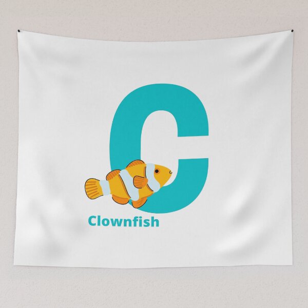 Item preview, C for Clownfish - Alphabet and Sea Animals designed and sold by CherieTree.