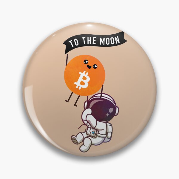 Item preview, Crypto Bitcoin coin astronaut - To the Moon designed and sold by Crypmetal.