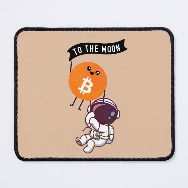 Item preview, Crypto Bitcoin coin astronaut - To the Moon designed and sold by Crypmetal.