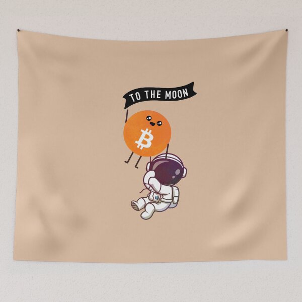 Item preview, Crypto Bitcoin coin astronaut - To the Moon designed and sold by Crypmetal.