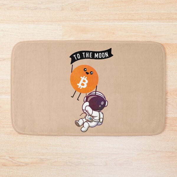 Item preview, Crypto Bitcoin coin astronaut - To the Moon designed and sold by Crypmetal.
