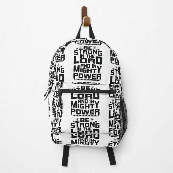 Item preview, Be Strong in the Lord and In Mighty Power Jesus All things are Possible Love God Happy Life Apparel Essential Motivation Inspiration Joy Mood designed and sold by DesignByHeartUK.