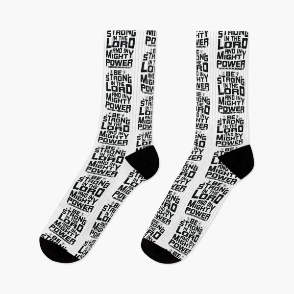 Item preview, Be Strong in the Lord and In Mighty Power Jesus All things are Possible Love God Happy Life Apparel Essential Motivation Inspiration Joy Mood designed and sold by DesignByHeartUK.