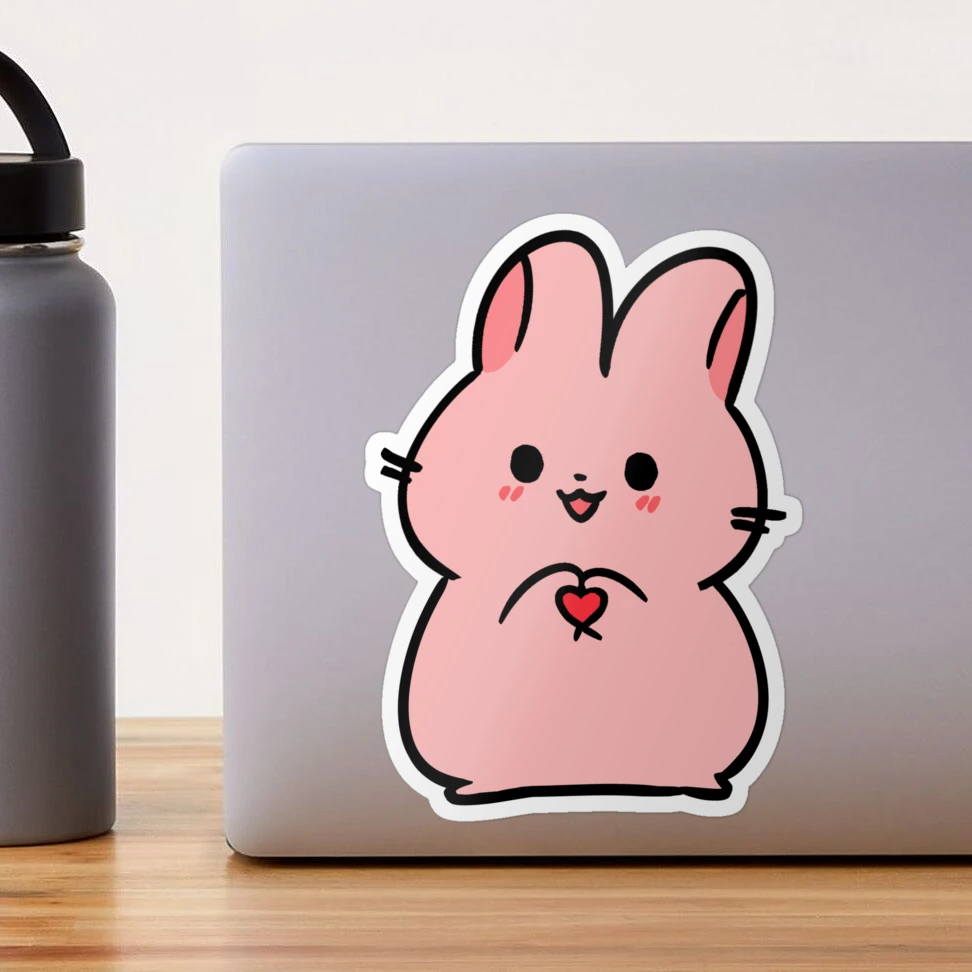 bunny, bunny stickers, bunny notebook, cute bunny stickers, love stickers,  friendship stickers, kawaii stickers, heart stickers, love stickers, kids  stickers Sticker for Sale by quotefactory