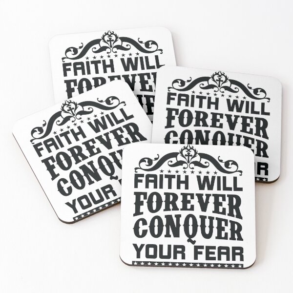 Item preview, Faith Will Forever conquer Your Fear Jesus All things are Possible Love God Happy Life Apparel Essential Motivation Inspiration Joy Mood designed and sold by DesignByHeartUK.