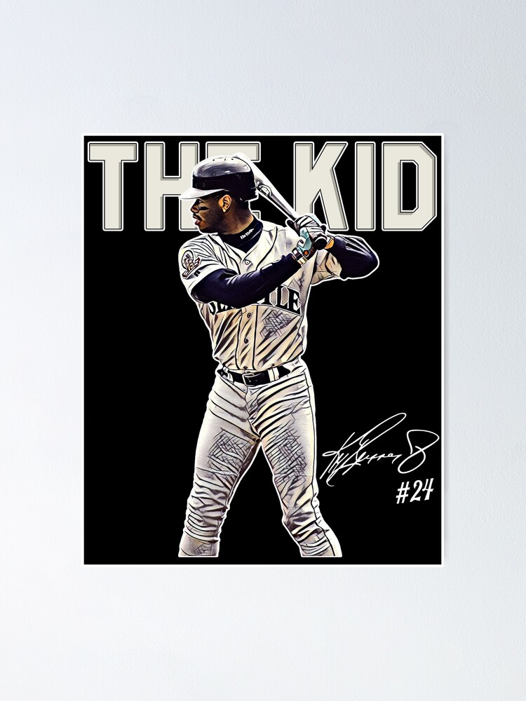 Ken Griffey Jr The Kid Seattle Baseball Legend Signature Vintage Retro 80s  90s Bootleg Rap Style | Poster