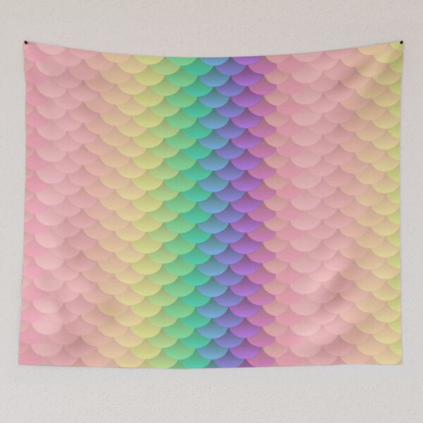 Item preview, Mermaid, fairy raimbow Smile face mask designed and sold by Collagedream.