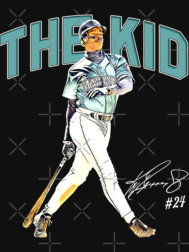 Ken Griffey Jr The Kid Seattle Baseball Legend Signature Vintage Retro 80s  90s Bootleg Rap Style Essential T-Shirt for Sale by georgiyigsub