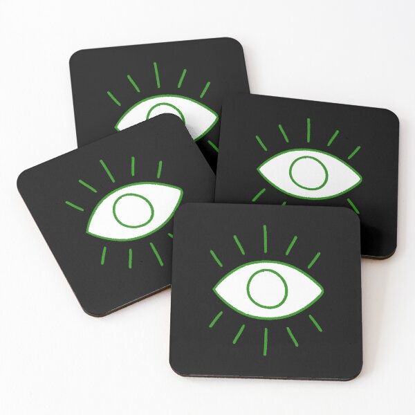 Item preview, watching eyes green Sticker designed and sold by OlgaHarvey.