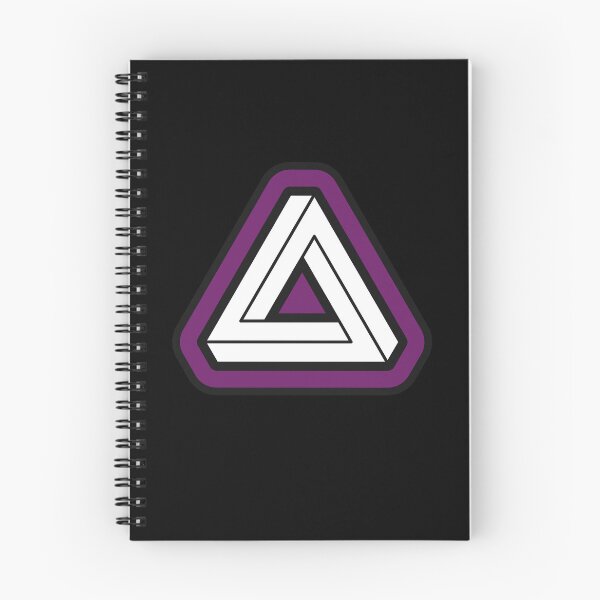 Item preview, Purple Impossible Triangle Optical Illusion designed and sold by iscaStudioArt.