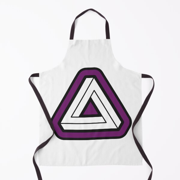 Item preview, Purple Impossible Triangle Optical Illusion designed and sold by iscaStudioArt.