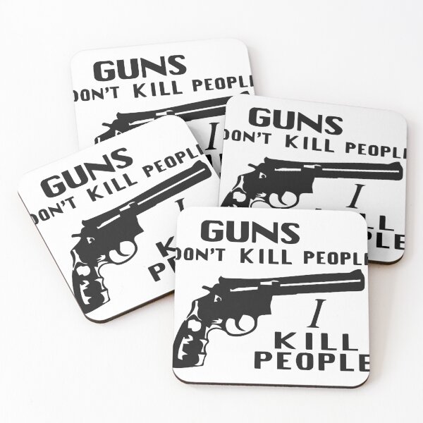 Item preview, Guns Don't Kill People, I Kill People  designed and sold by Weaverniko123.