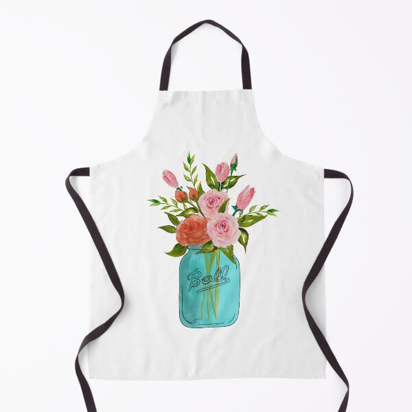 Item preview, Watercolor mason jar with flowers designed and sold by Designs1279.