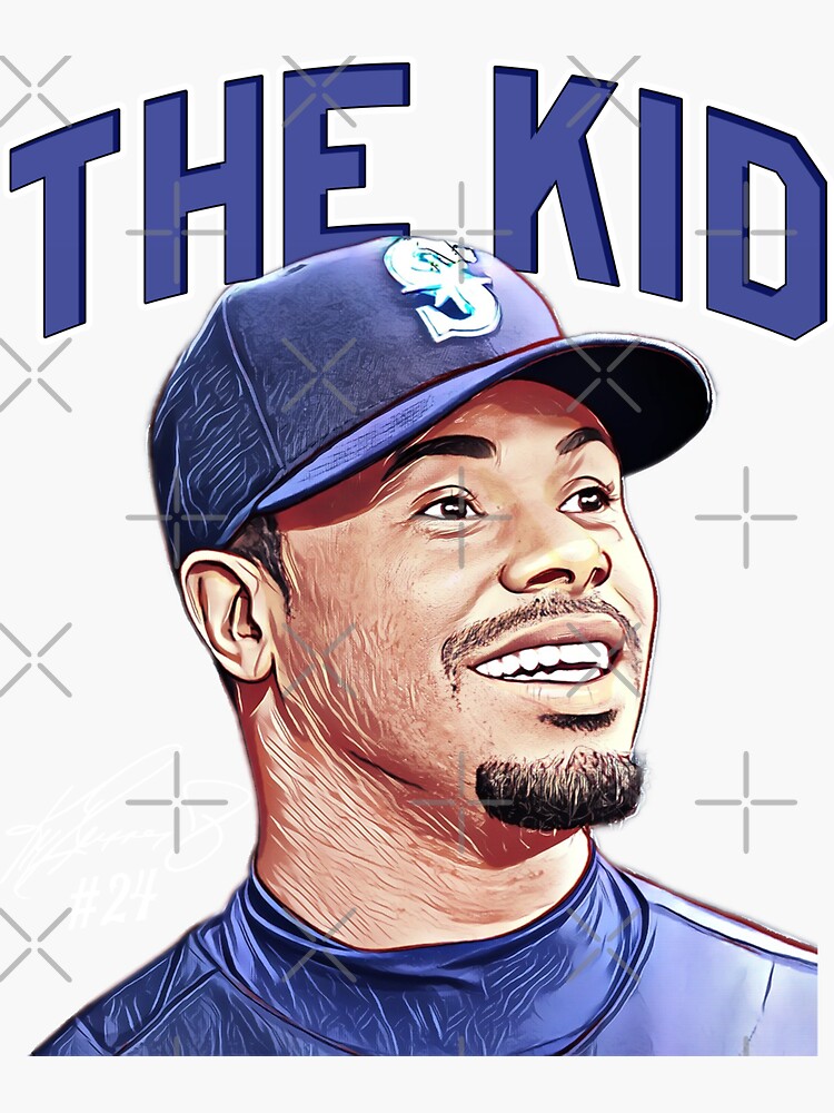 Ken Griffey Jr The Kid Baseball Vintage Signature Perfect Gift Sticker for  Sale by georgiyigsub