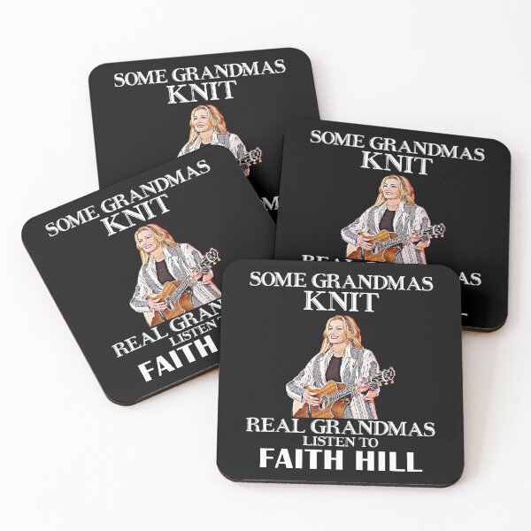 Item preview, Some Grandmas Knit Real Grandmas Listen to Faith Hill Black designed and sold by HelenaLomeli.