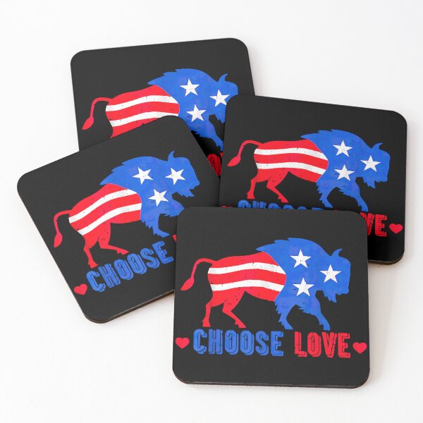 Item preview, Red-Blue Stop Hate End Racism Choose Love designed and sold by RosalindaRojas.