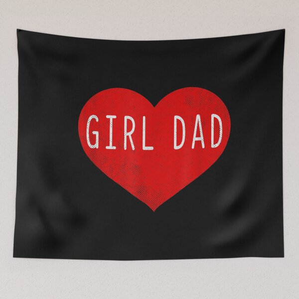 Item preview, Girl Dad Heart Father's Day Vintage Retro T-Shirt designed and sold by Baron-Hagen.
