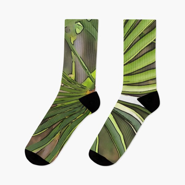 Item preview, Tropical Palm Black Outline Art designed and sold by taiche.